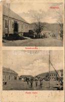 Hídalmás, Hida; Wesselényi utca, Gyógyszertár, Piactér. Donogán Jakab kiadása / street view, pharmac...