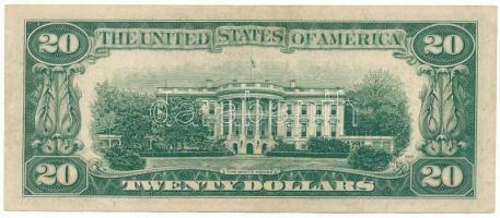 Amerikai Egyesült Államok 1961-1962 (1950D) 20$ "Federal Reserve Note" zöld pecsét "K...