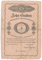 1825. 10G "Formulare" T:VG / Austrian Empire 1825. 10 Gulden "Formulare" C:VG
K...