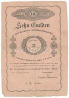 1825. 10G "Formulare" T:VG / Austrian Empire 1825. 10 Gulden "Formulare" C:VG
K...