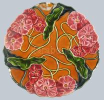 Körmöcbánya antik süteményes készlet 4 tállal, jelzett, javított, sérüléssel, d: 17-26 cm