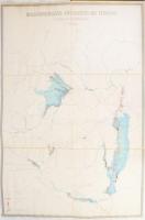 1969 Magyarország árvízvédelmi térképe, 1:500 000, Kartográfiai Vállalat, vászontérkép, vászonkötésb...