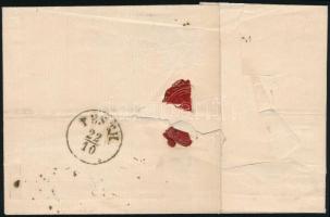 1858 9kr ajánlott levélen / on registered cover "ARAD"