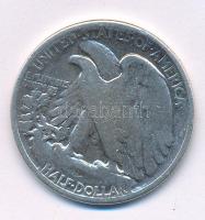 Amerikai Egyesült Államok 1941S 1/2$ Ag "Walking Liberty" T:F USA 1941S 1/2 Dollar Ag "Walking Liberty" C:F Krause KM#142