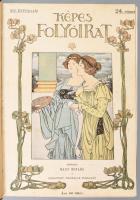1900 Képes Folyóirat. XXVIII. kötet. (1900. II. félév.) A Vasárnapi Ujság füzetekben. Szerk.: Nagy Miklós. Bp., 1900, Franklin, VIII+760 p. Kihajtható táblákkal, gazdag képanyaggal illusztrált. Átkötött félvászon-kötés, kopott borítóval, sérült gerinccel.