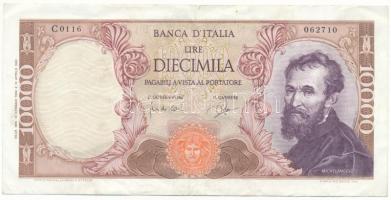 Olaszország 1964. 10.000L "Michelangelo" "C 0116 062710" T:F Italy 1964. 10.000 Lire "Michelangelo" "C 0116 062710" C:F Krause P#97