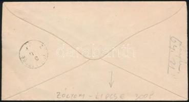 1874 5kr elfogazva levélen / on cover "BESZTERC(ZEBÁNYA) / ZÓLYOM. M."