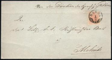 ~1855 3kr levélen / on cover "DÁRDA"