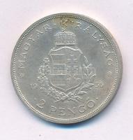 1936. 2P Ag "Liszt" T:AU,XF patina
Adamo P7.3