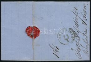 1865 10kr levélen / on cover "KRONSTADT"