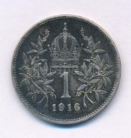 Ausztria 1916. 1K Ag "Ferenc József" T:XF,VF patina Austria 1916. 1 Corona Ag "Franz Joseph" C:XF,VF patina Krause KM#2820