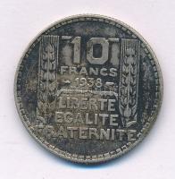 Franciaország 1938. 10Fr Ag T:XF,VF patina France 1938. 10 Francs Ag C:XF,VF patina Krause KM#878