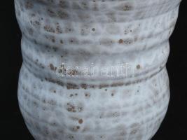 Gorka Géza (1894-1971): Türkizmázas talpas váza. Jelzett, lepattanással, m: 14 cm