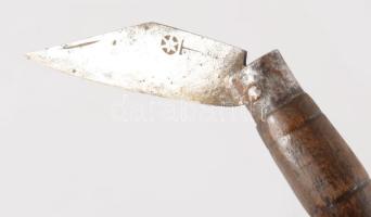 2 darab antik jelzett fanyelű bugylibicska