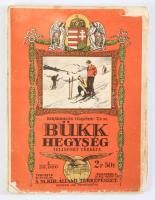 1931 Bükk hegység télisport térképe, Kirándulók térképe 7/a., 1 : 50.000, Bp., M. Kir. Állami Térképészeti Intézet, kisebb sérülésekkel, 68x76 cm
