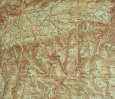 1931 Bükk hegység télisport térképe, Kirándulók térképe 7/a., 1 : 50.000, Bp., M. Kir. Állami Térkép...