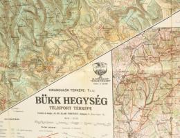 1931 Bükk hegység télisport térképe, Kirándulók térképe 7/a., 1 : 50.000, Bp., M. Kir. Állami Térkép...