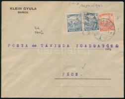 1920 Levél Barcsról Pécsre