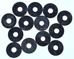 1943. "BSZKRT / Váltójegy" Zn közlekedési bárca (13x) T:VF,F