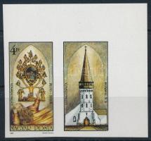 1987 Gyöngyöspatai Jessze-oltár vágott szelvényes ívsarki bélyeg