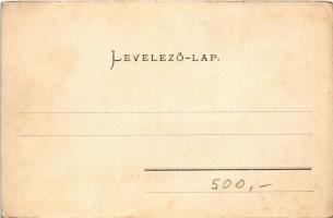 Keszthely, Korzó a Balaton partján. Mérei Ignác kiadása (ázott sarkak / wet corners)