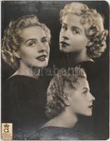 cca 1933 Angelo Funk Pál (1894-1974) budapesti fényképész és fotóművész vintage fotómontázsa, 1 db n...