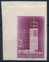 1958 Televízió ívsarki vágott bélyeg