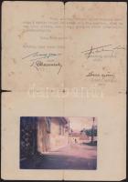 1948 Tata, galánthai gróf Esterházy Miklós (Esterházy Mária Ferenc Miklós) (1924-2004) aláírása Tópa...