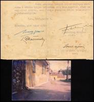 1948 Tata, galánthai gróf Esterházy Miklós (Esterházy Mária Ferenc Miklós) (1924-2004) aláírása Tópa...