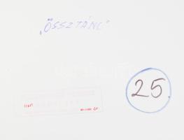 1977 Fuszeneker Ferenc budapesti fotóművész felvétele (Össztánc), 1 db nagyméretű, feliratozott és p...