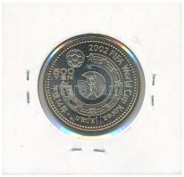 Japán 2002. 500Y Ni-sárgaréz "2002-es Labdarúgó Világbajnokság Korea-Japán / Ázsia és Óceánia" T:UNC Japan 2002. 500 Yen Ni-Brass "2002 FIFA World Cup Korea-Japan / Asia and Oceania" C:UNC Krause Y#127