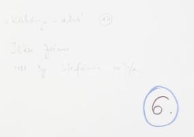 1977 Ilku János budapesti fotóművész felvétele (Kőbánya-alsó), 1 db nagyméretű, feliratozott, vintag...