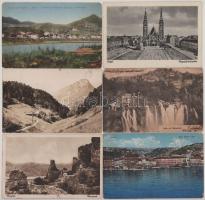 10 db RÉGI magyar és külföldi város képeslap / 10 pre-1945 Hungarian and foreign town postcards
