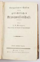 Metzger, J[ohann] D[aniel]: Kurzgefaßtes System der gerichtlichen Arzneywissenschaft.
 (A törvénysz...