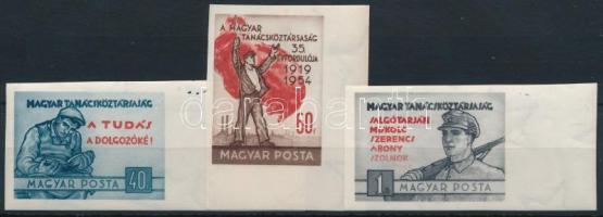 1954 Magyar Tanácsköztársaság (III.) ívszéli vágott sor (16.000)