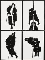 1977 E. Szabó István kazincbarcikai képző- és fotóművész alkotása (Ismertem egy öregasszonyt), 1 db ...