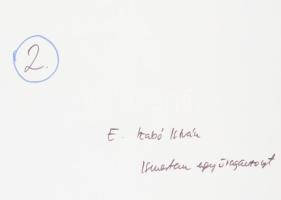 1977 E. Szabó István kazincbarcikai képző- és fotóművész alkotása (Ismertem egy öregasszonyt), 1 db ...