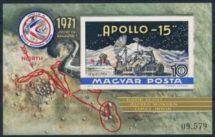 1971 Apollo-15 vágott blokk