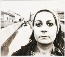 1977 Gyulavári József bajai fotóművész felvétele (Csatorna), 1 db nagyméretű, feliratozott, vintage ...