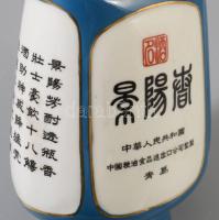 Kínai italos flaska, jelzett, hibátlan, m: 19 cm