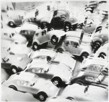 1977 Andics Árpád debreceni fotóművész felvétele (Túlzsúfoltság), 1 db nagyméretű, feliratozott, vin...