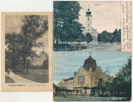 Gödöllő - 3 db RÉGI város képeslap