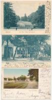 Gödöllő - 3 db RÉGI (1905 előtti) város képeslap