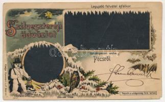 Pécs, Szilveszteréji üdvözlet! Legújabb felvétel éjfélkor. Tessék a világosság felé tartani! Kummert...