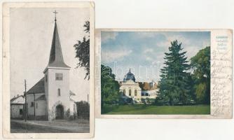 Gödöllő - 4 db RÉGI város képeslap