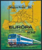 1979 Európa vasútjai vágott blokk (7.000)