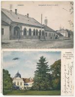 Gödöllő - 4 db RÉGI város képeslap