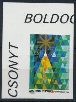 1988 Karácsony ívsarki vágott bélyeg