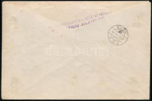 1943 Teljes sor ajánlott levélen Győrbe / Mi 92-95 on registered cover to Hungary