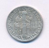 Amerikai Egyesült Államok 1944. 1d (10c) Ag "Mercury" T:VF patina
USA 1944. 1 Dime (10 Ce...